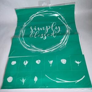 USED Chalk Couture Simply Blessed Transfer | Size 18x24 in Wreath Flowers